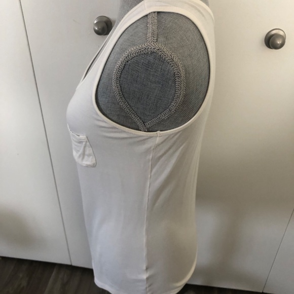 🕝 MAX STUDIO WHITE TOP SIZE MED - Picture 3 of 7